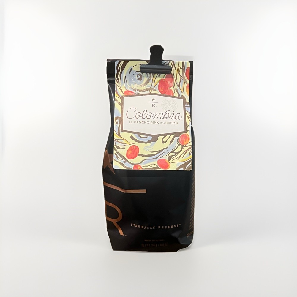Starbucks Reserve Colombia El Rancho Pink Bourbon Whole Bean Coffee 8.8 oz/250g
