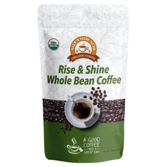 Alex’s Low Acid Organic Coffee – Rise and Shine Whole Bean (12oz)