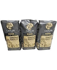 HEB Cafe Ole Coffee WHOLE BEAN Sumatran Mandheling, 12-Ounce Bags 3 Pack