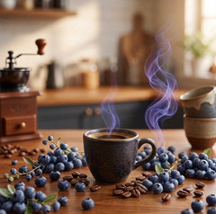 Arabica Coffee Beans – Blueberry Aromatc Blend 100 g – Aromatic Fresh & Light