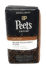 Peet’s Coffee Major Dickason’s Blend Coffee, Dark Roast, Whole Bean, 2 Pounds