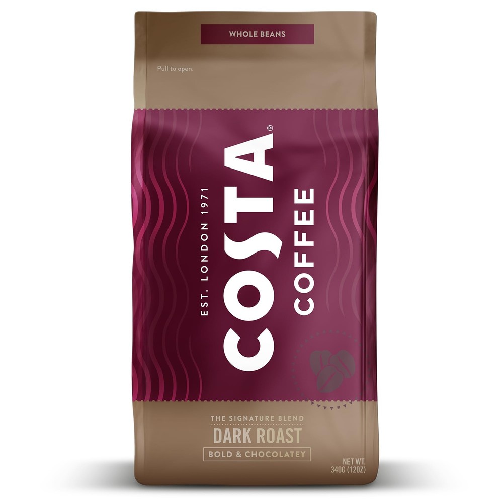 Coffee Whole Bean Coffee, Signature Blend Dark Roast, 12oz each, Rainforest A…