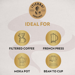 Lavazza Organic for Planet Whole Bean Coffee, Light Roast, 100% Arabica
