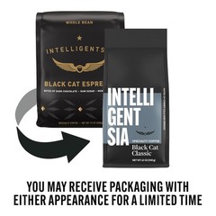 Indulge in Black Cat Classic Espresso – 12oz Light Roast Whole Bean Coffee