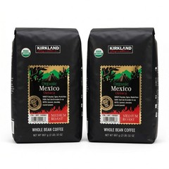 Organic Coffee Beans Kirkland Signature Mexico Medium Roast 2 Bags Cafe Mexicano