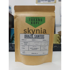 Coffee Brazil Santos Fine,Natural Process, Arabica,Fresh Roast,Medium Dark 100 g