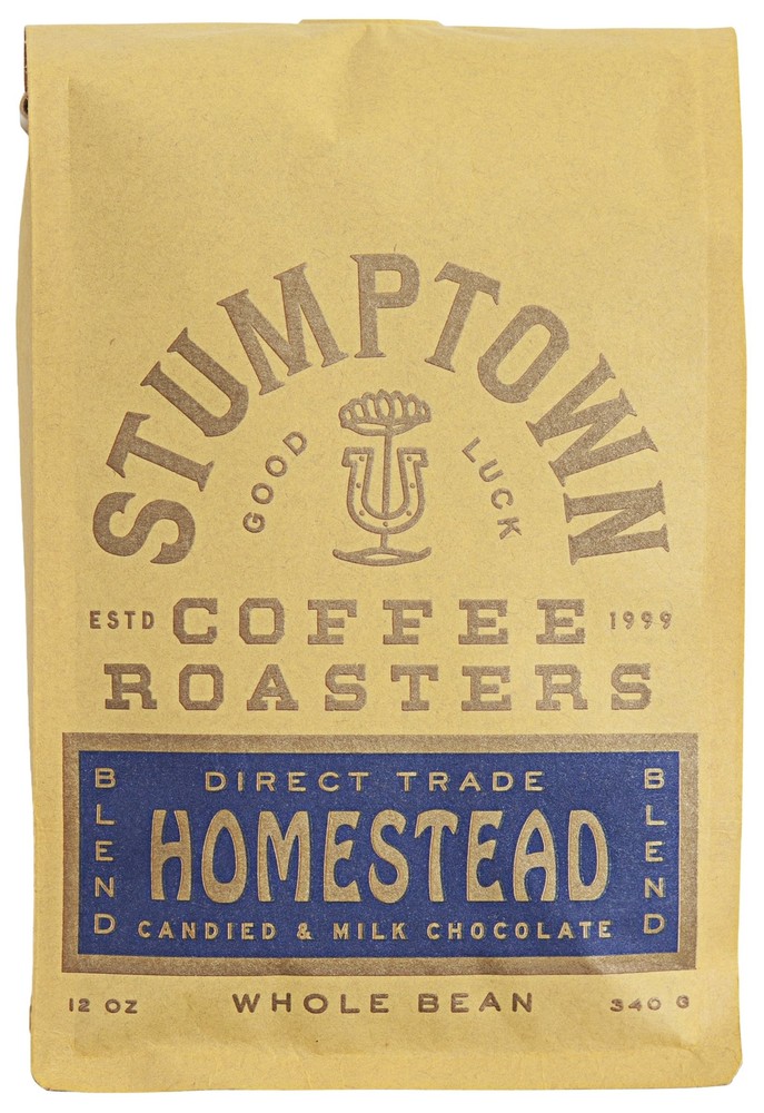 Stumptown Homestead Blend Whole Bean Coffee 12 Ounce Light and Balanced Brew