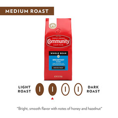 Community Coffee Breakfast Blend Whole Bean Coffee, Medium Roast, 72 Ounce 12 of