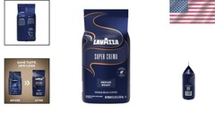 2.2 lb Super Crema Whole Bean Coffee – Arabica & Robusta Espresso Blend