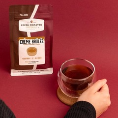 , Crème Brûlée Flavored Coffee, 12 oz, Medium Roast, Kosher, Whole Bean