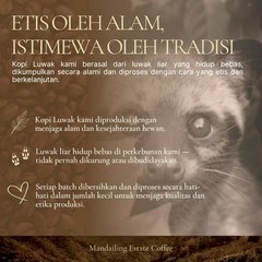 Mandailing Estate Coffee, Wild Kopi Luwak, Special Blends, 100g, Whole Bean x 1