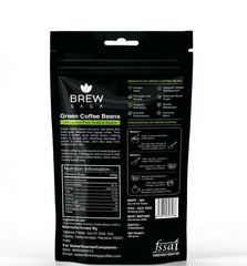 Brewsaga Unroasted Arabica Pure Green Coffee Beans Whole | Weight Management & D