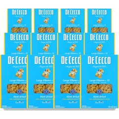 Large Elbow Pasta De Cecco 1 Lb Slow Dried Macaroni 12 Pack