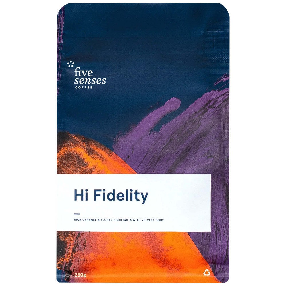 Five Senses Hi Fidelity Expresso Coffee Blend Whole Beans 250g