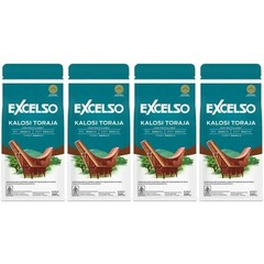 EXCELSO Indonesia Coffee Kalosi Toraja 200g Pack of 4 Whole Beans or Ground