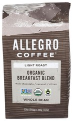 Refreshing Organic Whole Bean Coffee, 12 oz – Caffeinated Light Roast Delight