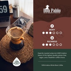 Don Pablo Colombian Supremo – Medium-Dark Roast – Whole 32 Ounce (Pack of 1)