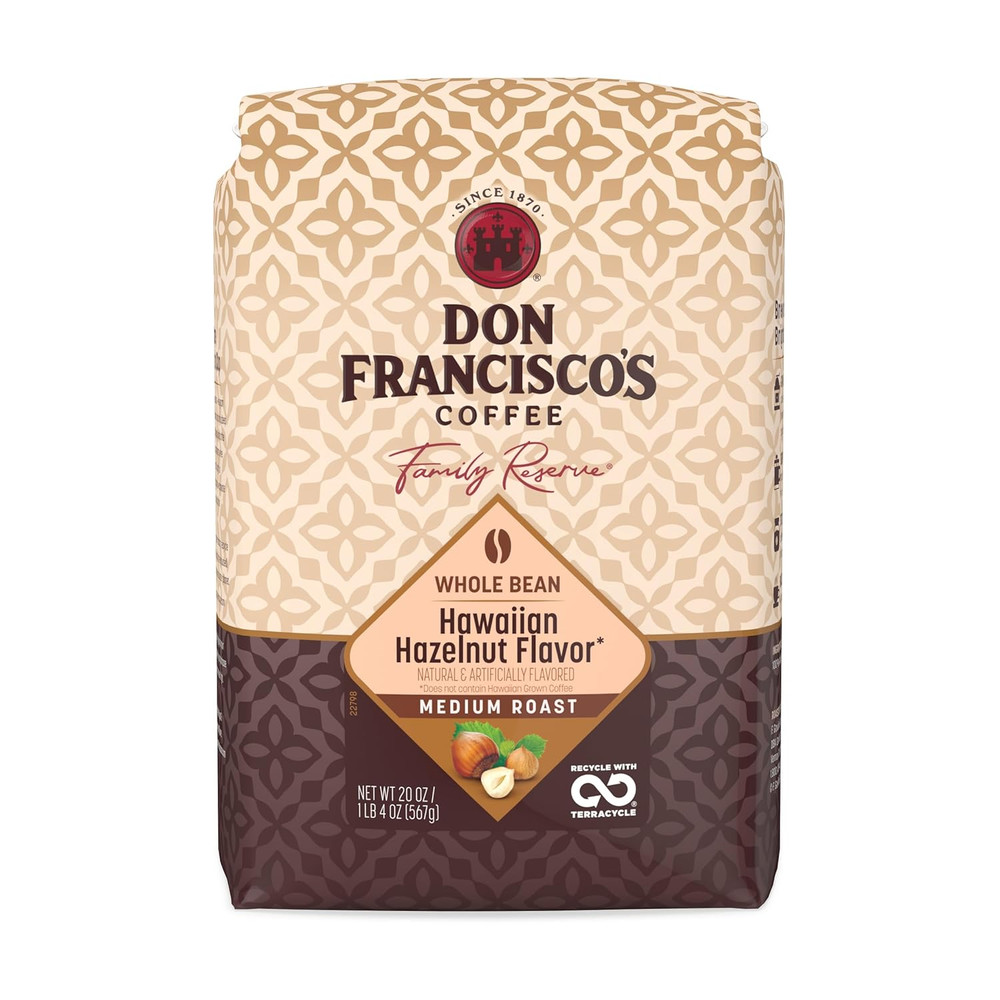 Hawaiian Hazelnut Whole Bean Coffee, Medium Roast – 100% Arabica, Flavored Coffe