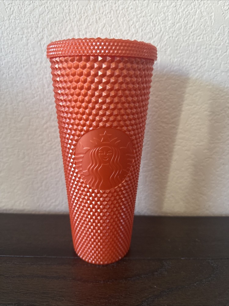 Starbucks Limited Edition Studded Orange 24oz Tumbler