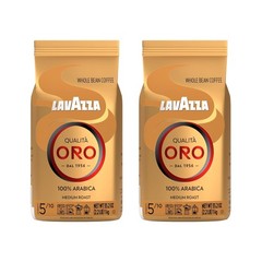 Kosher Certified Qualita Oro Italian Coffee Whole Beans – 4.5lbs (2 x 2lb Bags)