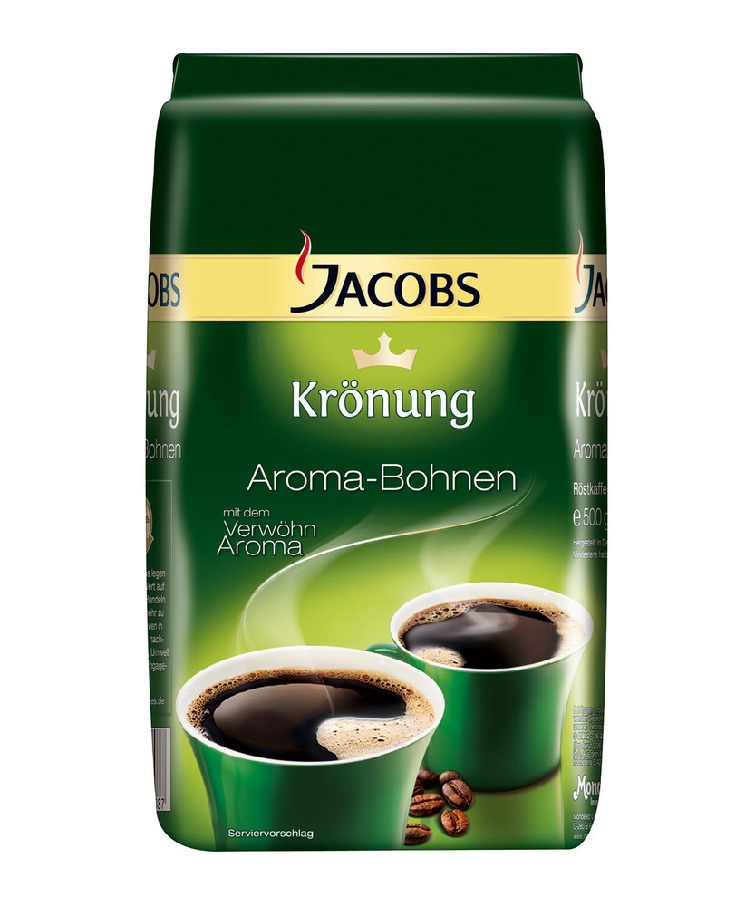 3 x Vacuum Pack (500 g 17.63 oz.)Jacobs Kronung German Coffee whole beans New