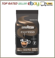 Lavazza Espresso Whole Bean Coffee, Medium Roast, 100% Arabica, 2.2 Lb Bag (Pack