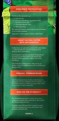 Rainforest Blend Whole Bean 100% Organic Coffee 12 oz
