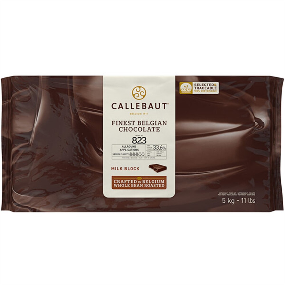 Callebaut Recipe 823 Milk Chocolate Block 11 lb. WS-409C823132