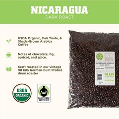 – Fair Trade Organic Nicaragua Segovia Dark Roast | Whole Bean Coffee | USDA …