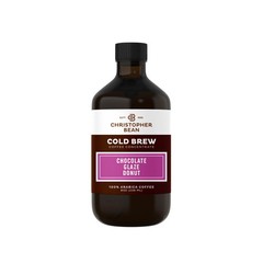 Christopher Bean Chocolate Glaze Donut Cold Brew Coffee Concentrate Bottle