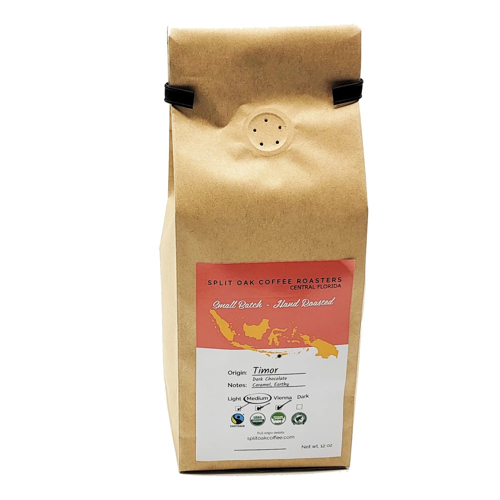 Organic Timor Roasted Whole Coffee Beans – Medium Roast