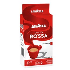 Qualità Rossa Ground Coffee, Medium Roast, Arabica and Robusta Blend, 8.8 oz …