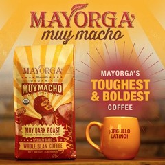 Coffee Intense Dark Roast 2 lb Muy Macho Blend 100% Arabica Organic