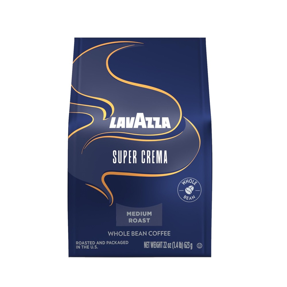 Super Crema Whole Bean Coffee, Medium Espresso Roast, Arabica and Robusta Ble…