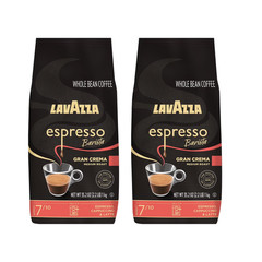 Lavazza Espresso Barista Gran Crema Whole Bean Coffee,Medium Roast(4.4 lb -2 pk)