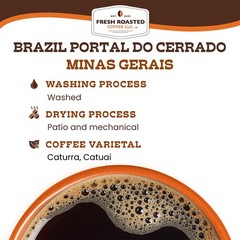 2 lb Brazil Minas Gerais Whole Bean Coffee Light Roast Kosher Certified