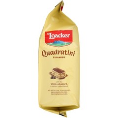 Tiramisu Flavor Loacker Quadratini Wafer Cookies 7.76 Oz Coffee 6 Pack
