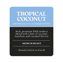 Copper Moon Medium Roast Whole Bean Coffee Tropical Coconut Blend 2 Lb