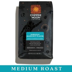 Copper Moon Hawaiian Hazelnut Medium Roast 2 Lb Whole Bean Coffee Past Date