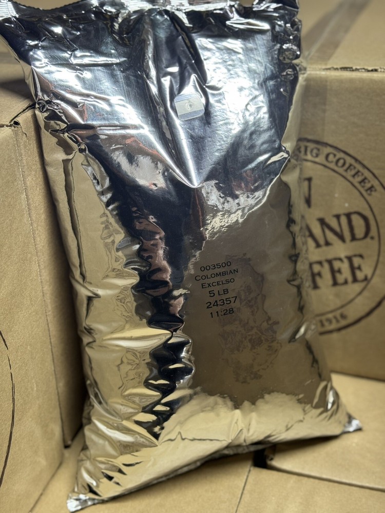 Colombian Coffee Beans New England Roasted Whole Bean Kosher 5lb Bag