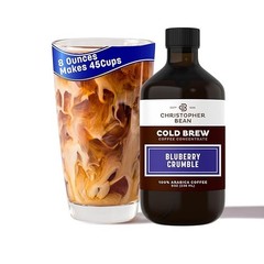 Christopher Bean Blueberry Crumble Cold Brew Coffee-Smooth Flavor Coffee Bottle