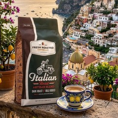 Italian Roast Whole Bean Coffee 5lb Dark Roast Bittersweet OU Kosher