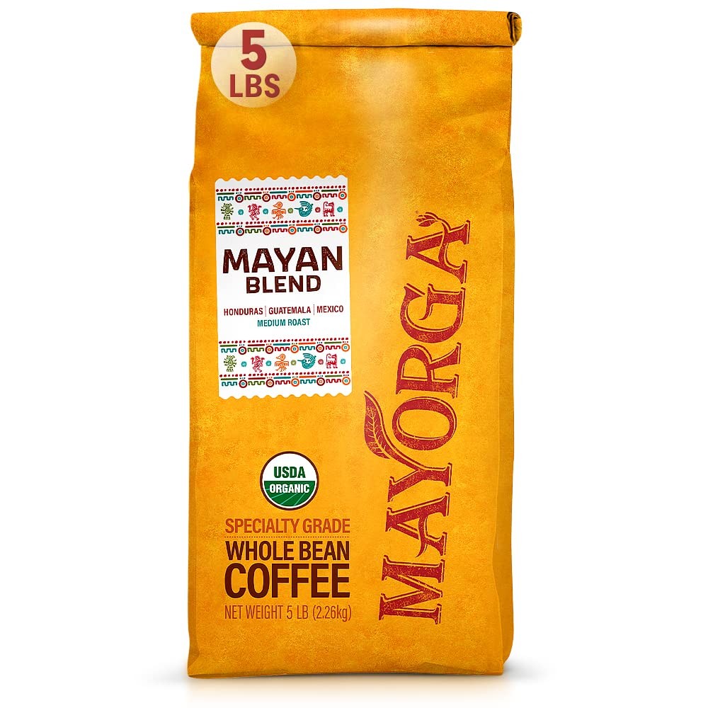 Mayorga Organic Coffee 5lb Mayan Blend – Medium Roast 80 Ounce (Pack of 1)