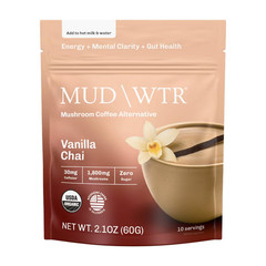 MUD WTR Vanilla Chai Mushroom Coffee Alternative 2.1 oz Caffeine Free New