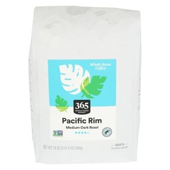 365 by Whole Foods Market, Pacific Rim Whole Bean Coffee, Medium-Dark Roast, 24