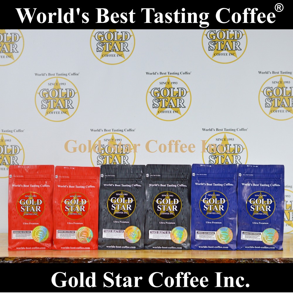 Jamaica Jamaican Blue Mountain, Hawaiian Kona, Yauco Selecto – *Coffee Combo*