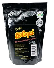 EL COQUI 100% Pure Puerto Rican Whole Bean Coffee 2PKS /1 Lb. FREE FAST SHIPPING