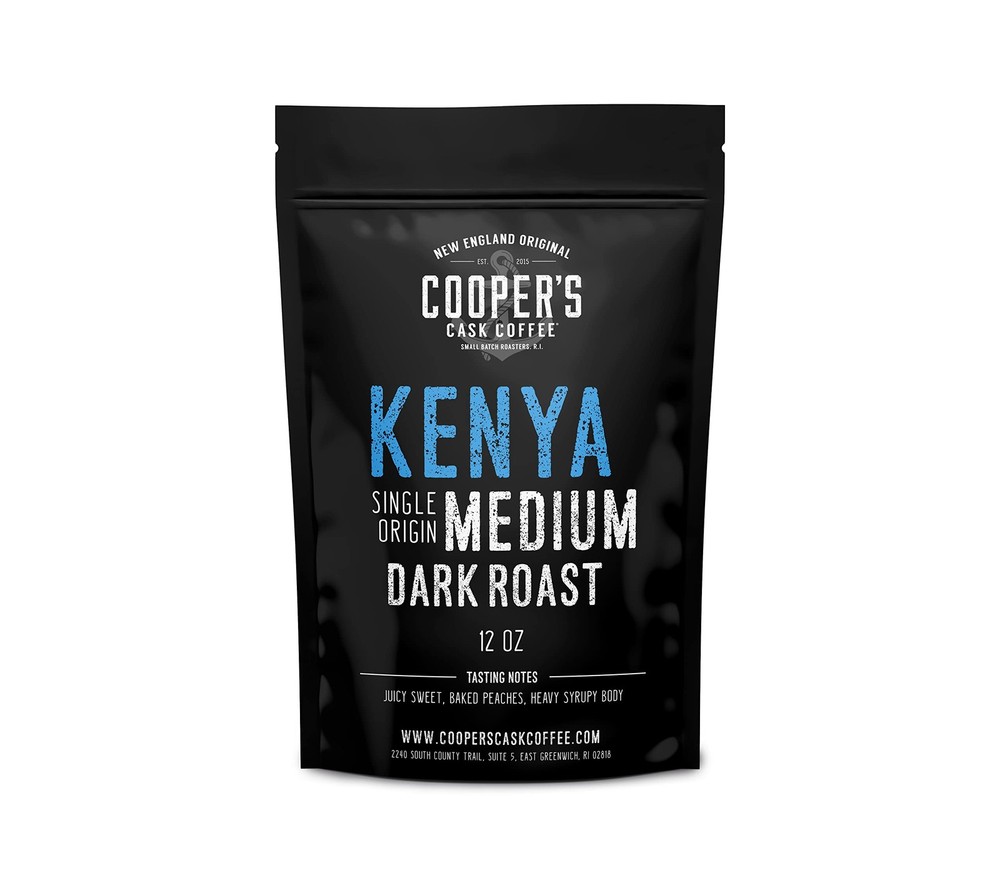 Kenya Aa Medium Dark Roast Coffee Beans Single Origin Whole Bean Coffee Full Bod