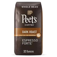 Peet’s Coffee Dark Roast Espresso Forte Whole Bean 32 Ounce Bag