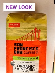 3 lbs, San Francisco Bay Organic Rainforest Blend Whole Bean Coffee, ( 1361 g )